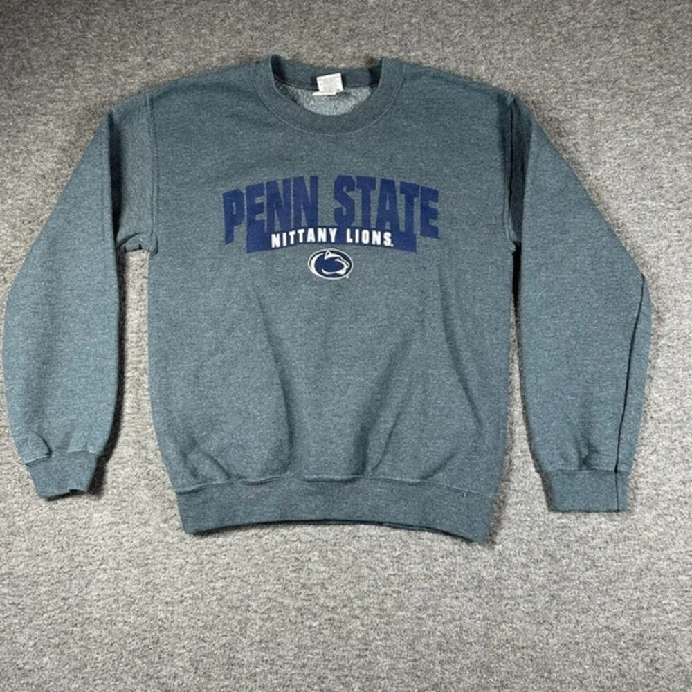 Penn State Nittany Lions Sweatshirt Mens Size Small S Gray Crew Neck